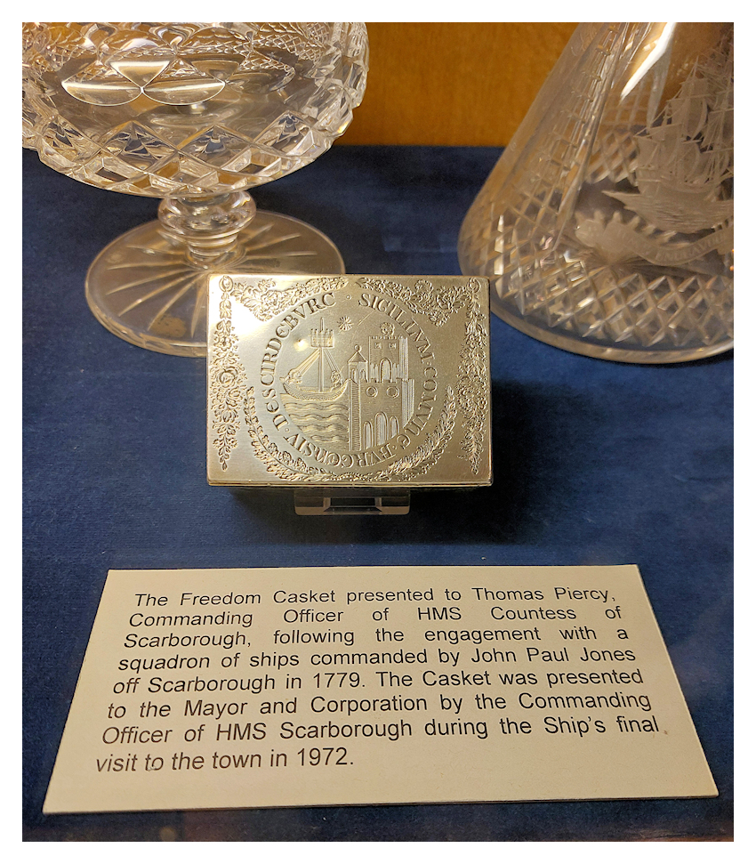 Freedom of Scarborough Casket presented to Captain Piercy