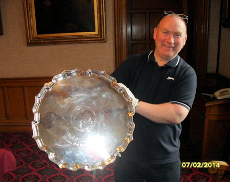 Silver Salver Presented 1930 to HMS Scarborough